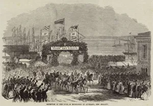 Reception of the Duke of Edinburgh at Auckland, New Zealand (engraving) Reception of the Duke of Edinburgh at Auckland, New Zealand (engraving)