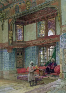 Recess in the reception room in the house of the Mufti Sheik El Mahadi Recess in the reception room in the house of the Mufti Sheik El Mahadi