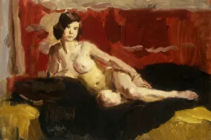 Impasto Gallery: Reclining Nude (oil on canvas)