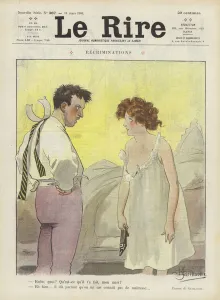 Recriminations. Illustration for Le Rire (colour litho) Recriminations. Illustration for Le Rire (colour litho)