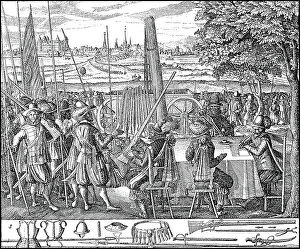 Recruiting and equipping soldiers at the time of the Thirty Years'War, Germany, Historical
