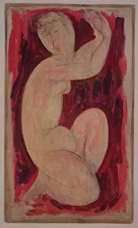 Images Dated 13th June 2008: Red Caryatid, 1913 (oil, tempera and crayon on board)