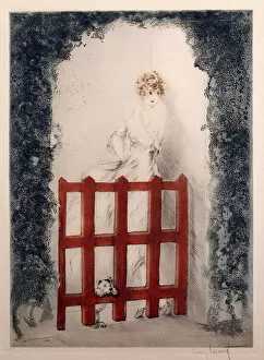 Incopyright Gallery: Red Gate, (etching and aquatint, printed in colours)