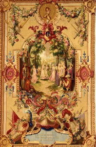 Regence Gobelins tapestry with the story of Don Quixote, 1717-18 (textile) Regence Gobelins tapestry with the story of Don Quixote, 1717-18 (textile)