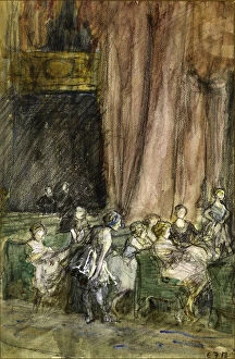 Rehearsals, c.1912 (w / c on paper)