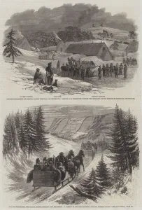 Reinforcements for Canada passing through New Brunswick (engraving) Reinforcements for Canada passing through New Brunswick (engraving)