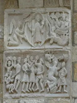 Relief depicting the stoning of St. Stephen (stone) Relief depicting the stoning of St. Stephen (stone)