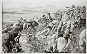 The Relief of Ladysmith - The Last Rush at Hlangwane Hill (litho) The Relief of Ladysmith - The Last Rush at Hlangwane Hill (litho)