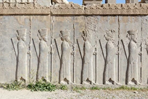 Poeple Gallery: Reliefs on the Tachara palace or private residence of Darius in Persepolis, Iran (stone)