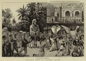 Religious Riots at Colombo, Ceylon (engraving) Religious Riots at Colombo, Ceylon (engraving)