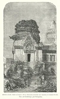 Remains of a corner tower of the second gallery of the temple of Angkor Wat Remains of a corner tower of the second gallery of the temple of Angkor Wat