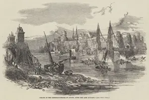 Remains of the Suspension-Bridge at Angers, after the late Accident (engraving) Remains of the Suspension-Bridge at Angers, after the late Accident (engraving)