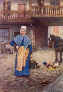Reminiscence of Oxford Arms Inn, Warwick Lane, 1875 (colour litho) Reminiscence of Oxford Arms Inn, Warwick Lane, 1875 (colour litho)