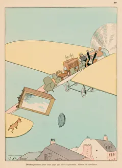 Conveyances Gallery: Removements to any country by padded aeroplanes, Reliable firm (colour litho)