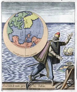 Representation of Christopher Columbus (1451-1506) - in " Representation of Christopher Columbus (1451-1506) - in "