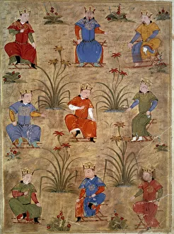 Representation of the nephews of Genghis Khan Persian miniature taken from " Representation of the nephews of Genghis Khan Persian miniature taken from "