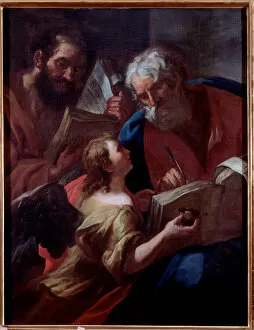 Representation of Saint Matthew and another evangelist, 17th century (painting)