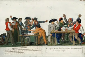The Republican Oath being signed in blood and singing The Marseillaise, c The Republican Oath being signed in blood and singing The Marseillaise, c