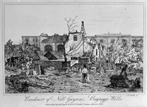 Images Dated 10th October 2011: Residence of Nell Gwynne, Bagnigge Wells, published in 1844 (engraving)