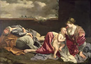 The Rest on the Flight into Egypt, 1628 (oil on canvas) The Rest on the Flight into Egypt, 1628 (oil on canvas)