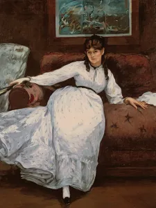 The Rest, portrait of Berthe Morisot (1841-95), 1870 (oil on canvas) The Rest, portrait of Berthe Morisot (1841-95), 1870 (oil on canvas)
