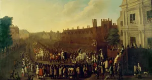 The Restoration of Charles II (1630-85) at Whitehall on 29 May 1660, c The Restoration of Charles II (1630-85) at Whitehall on 29 May 1660, c