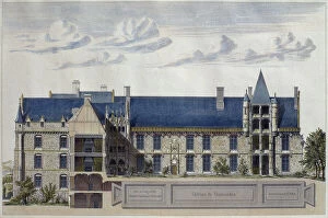 Restoration of Chateau de Chateaudun, illustration from '
