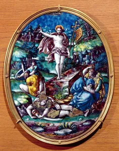 The Resurrection of Christ, 1557 (painted enamel) The Resurrection of Christ, 1557 (painted enamel)