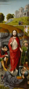 The Resurrection, with the Pilgrims of Emmaus, c.1510 (oil on oak panel) The Resurrection, with the Pilgrims of Emmaus, c.1510 (oil on oak panel)