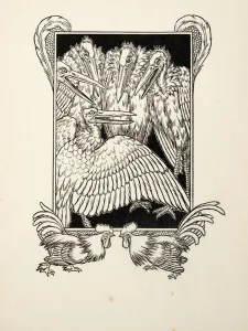 Retaliation, from A Hundred Anecdotes of Animals, pub. 1924 (engraving) Retaliation, from A Hundred Anecdotes of Animals, pub. 1924 (engraving)