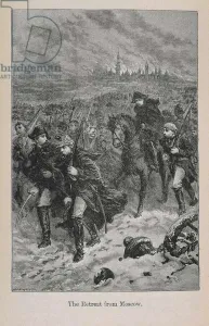 Retreat from Moscow, illustration from Little Arthur's History of France Retreat from Moscow, illustration from Little Arthur's History of France