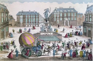 The Return on the 2nd December 1783 to the workshop in the Place des Victoires of The Return on the 2nd December 1783 to the workshop in the Place des Victoires of