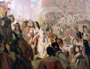 The Return of Charles II (1630-85) to Whitehall in 1660, 1867 (oil on canvas) The Return of Charles II (1630-85) to Whitehall in 1660, 1867 (oil on canvas)