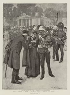 Wellington Barracks Gallery: The Return of the Grenadier Guards from the Soudan (litho)