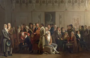 Reunion of Artists in the Studio of Isabey, 1798 (oil on canvas) Reunion of Artists in the Studio of Isabey, 1798 (oil on canvas)