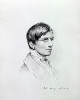 The Very Rev. J.H Newman, engraved by John Alfred Vinter, 1850 (engraving)