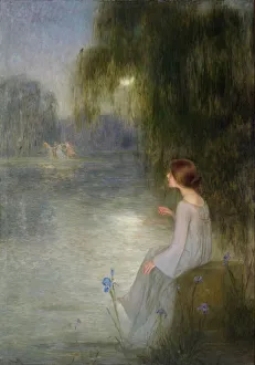 Reve - Dream - Peinture de Joan Brull (1863-1912) - c. 1905 - Oil on canvas - symbolisme - 200x141 - Museu Nacional Reve - Dream - Peinture de Joan Brull (1863-1912) - c. 1905 - Oil on canvas - symbolisme - 200x141 - Museu Nacional