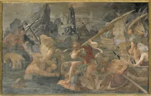 Revenge of Nauplius (fresco of the gallery Francois 1er) 16th century Revenge of Nauplius (fresco of the gallery Francois 1er) 16th century