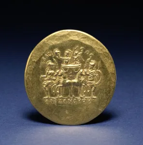 Reverse of a Medallion depicting Alexander the Great and Nike, Goddess of Victory Reverse of a Medallion depicting Alexander the Great and Nike, Goddess of Victory
