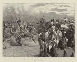 The Review before the Queen at Aldershot (engraving) The Review before the Queen at Aldershot (engraving)