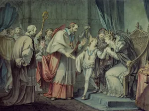 Richard, Duke of York, taking leave of his Mother, Elizabeth Woodville, in the Sanctuary Richard, Duke of York, taking leave of his Mother, Elizabeth Woodville, in the Sanctuary