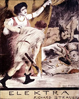 Richard Strauss ,illustration de la partition de 'Elektra'" Richard Strauss ,illustration de la partition de 'Elektra'"
