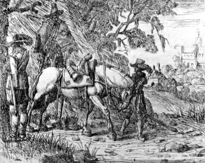 Two Riders Resting, by Hendrik Vershuring, 1627-1690 (drawing) Two Riders Resting, by Hendrik Vershuring, 1627-1690 (drawing)