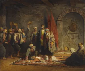 Rifai Sufi Ceremony pby Yvon, Adolphe (1817-1893). Oil on canvas, size : 46,5x55,5, 1879 Rifai Sufi Ceremony pby Yvon, Adolphe (1817-1893). Oil on canvas, size : 46,5x55,5, 1879