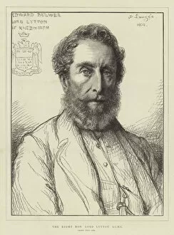 Gcmg Gallery: The Right Honourable Lord Lytton, GCMG (engraving)