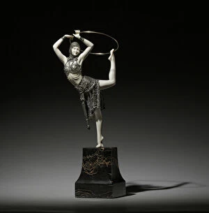 Dimitri Chiparus Gallery: Ring dancer, c.1928 (bronze, ivory & marble)