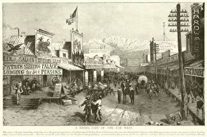 A Rising City of the Far West (engraving)