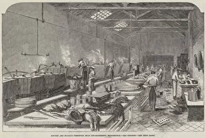 Ritchie and M Calls Preserved Meat Establishment, Houndsditch, the Kitchen (engraving)