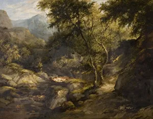River Landscape, mid 19th century (oil on canvas) River Landscape, mid 19th century (oil on canvas)