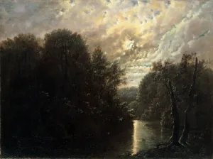 River Landscape in the Rosental near Leipzig (oil on canvas) River Landscape in the Rosental near Leipzig (oil on canvas)